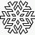 coloring page of a snowflake