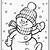 coloring page of a snowman
