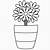 coloring pages flowers in vase