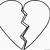 coloring pages of a broken heart