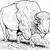 coloring pages of a buffalo