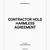 construction hold harmless agreement template