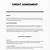 credit card payment agreement template