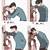 cute anime couple poses