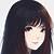 cute anime girl hair black