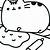 cute fat cat coloring pages