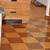 dark brown cork floor tiles