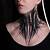 dark feminine neck tattoo