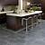dark grey tile floor in kitchen