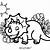 dinosaur coloring page for kids