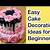 easy 2 layer cake decorating ideas