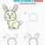 easy drawing rabbit step by step