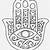 easy hamsa hand drawing