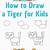 easy step by step tiger drawing