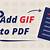 embed animated gif in pdf