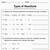energy and chemical reactions worksheet