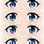 female anime characters eyes