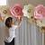 flores de papel gigantes para decorar paredes