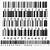 font aesthetic barcode