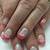 french tip acrylic nails valentine's day