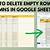 google sheets delete empty rows