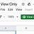 google sheets view only mode