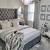 gray and blush upholstered bedroom ideas