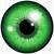 green anime eyeball png texture
