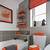 grey and orange bathroom ideas