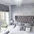 grey bedroom ideas with wallpaper