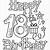 happy 18th birthday coloring pages