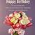 happy birthday flowers images with quotes