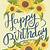 happy birthday images for her with sunflowers