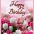 happy birthday images of beautiful flowers