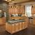 hardwood floors with honey oak cabinets