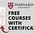 harvard university free online courses with certificates