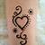 henna tattoo designs heart
