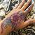 henna tattoo glitter