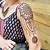 henna tattoo on upper arm