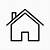 house line drawing icon vector