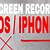 how do i turn on screen record on iphone 12