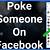 how do you poke on facebook app