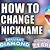 how to change your pokemon's nickname