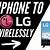 how to connect lg tv to iphone bluetooth