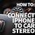 how to connect my iphone to my car to play music