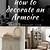 how to decorate an armoire