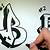 how to draw a b in graffiti