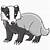 how to draw a badger