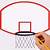 how to draw a basketball goal step by step