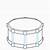 how to draw a bass drum